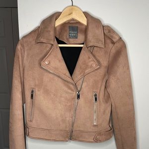Primark Zippered Jacket Cream With Silver Zippers